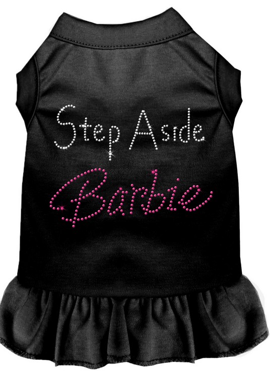 Step Aside Barbie Rhinestone Dress Black XS